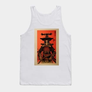 Japanese Woodblock Samurai Warrior Tank Top